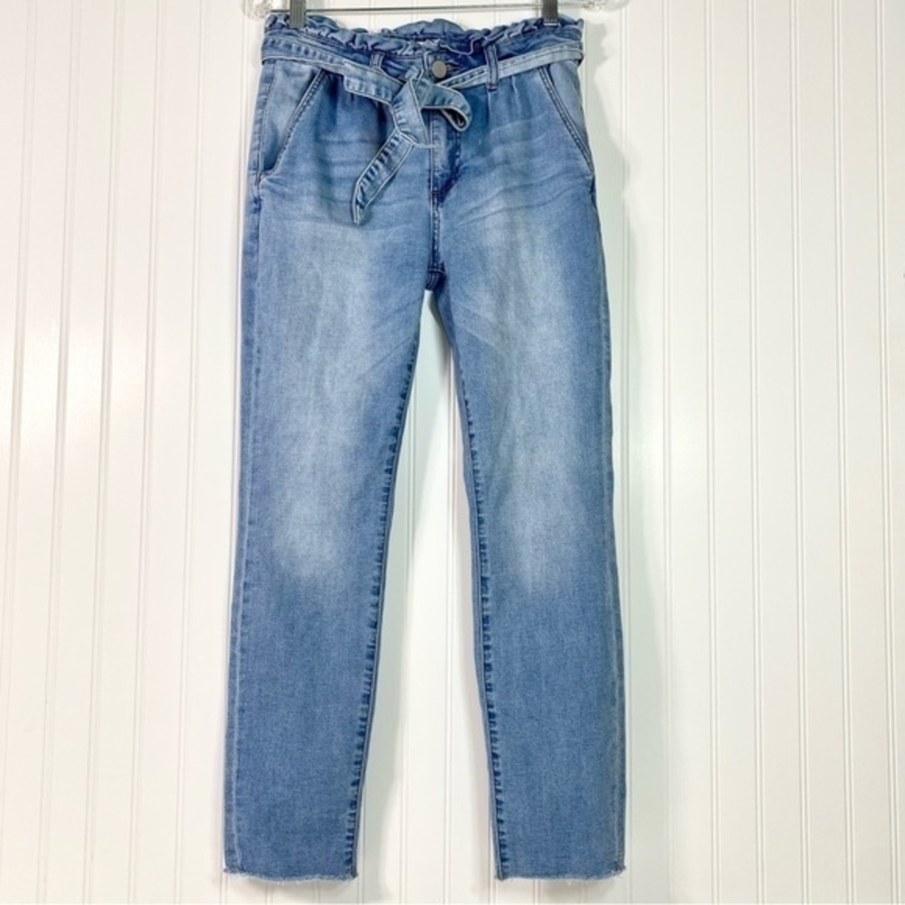 Ashley Mason Paper Bag Waist Jeans Size Juniors 11‎